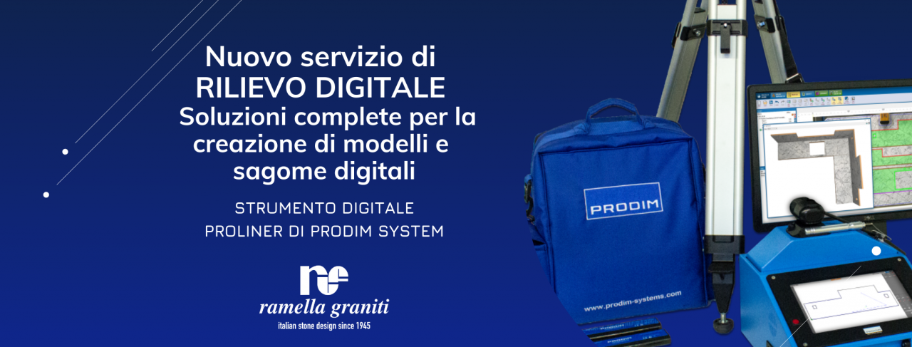 Ramella Graniti Nuovo servizio di rilievo digitale.