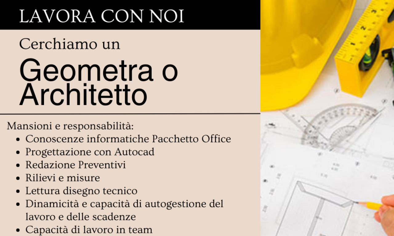 Ramella Graniti We are looking for a surveyor or architect