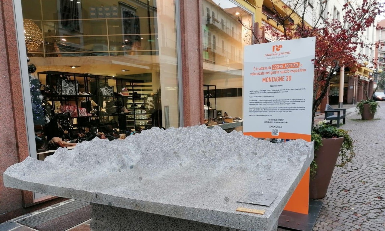 Ramella Graniti PROMUOVI IL BIELLESE, ADOTTA L’OPERA MONTAGNE 3 D