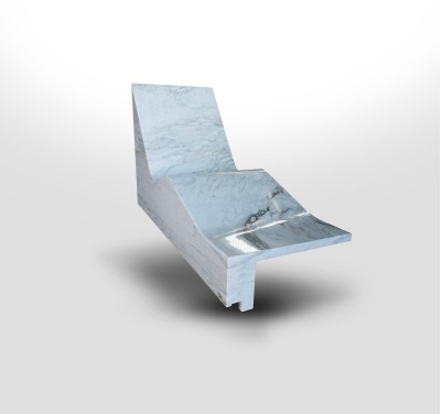 Ramella Graniti Chaise Loungue in Marmo Calacatta Caldia