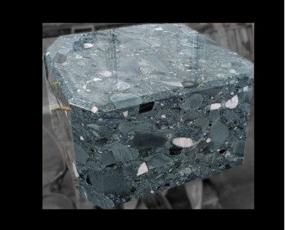 Ramella Graniti Base for sculpture in Verde Salvant