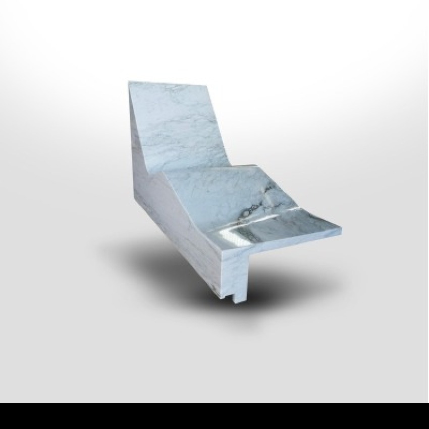 Ramella Graniti Realizzazioni Chaise Loungue in Marmo Calacatta Caldia
